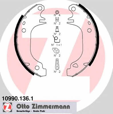 Otto Zimmermann 10990.136.1 Brake shoe set 109901361