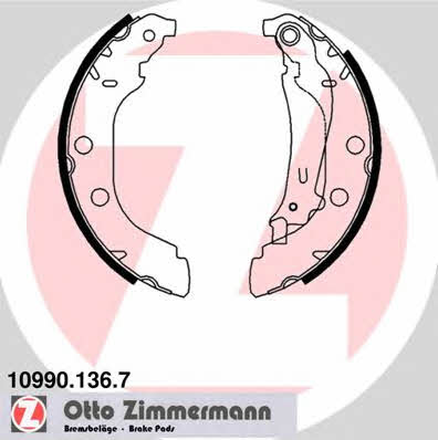 Otto Zimmermann 10990.136.7 Brake shoe set 109901367
