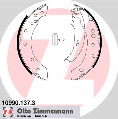 Otto Zimmermann 10990.137.3 Parking brake shoes 109901373