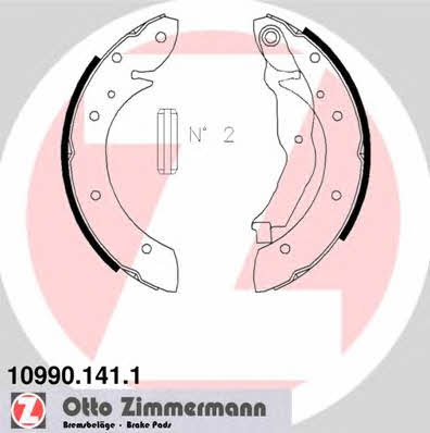Otto Zimmermann 10990.141.1 Brake shoe set 109901411