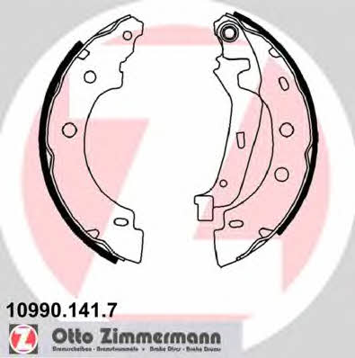 Otto Zimmermann 10990.141.7 Brake shoe set 109901417