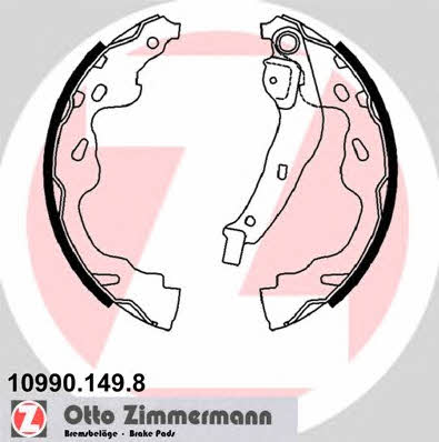 Otto Zimmermann 10990.149.8 Brake shoe set 109901498