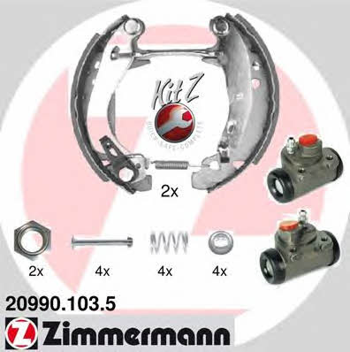 Otto Zimmermann 20990.103.5 Brake shoe set 209901035