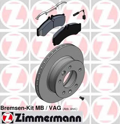 Otto Zimmermann 640.4302.00 Brake discs with pads, set 640430200 640430200 Otto Zimmermann Brake discs with pads, set