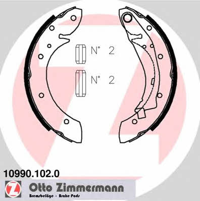 Otto Zimmermann 10990.102.0 Brake shoe set 109901020
