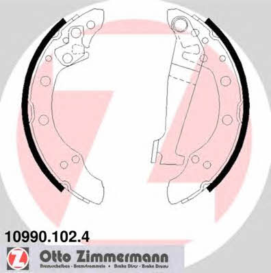 Otto Zimmermann 10990.102.4 Brake shoe set 109901024