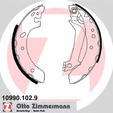 Otto Zimmermann 10990.102.9 Brake shoe set 109901029