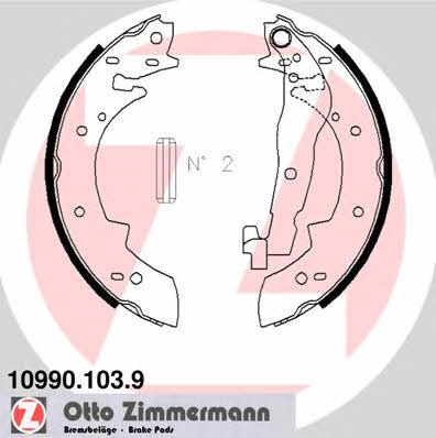 Otto Zimmermann 10990.103.9 Brake shoe set 109901039