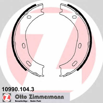 Otto Zimmermann 10990.104.3 Parking brake shoes 109901043