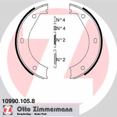 Otto Zimmermann 10990.105.8 Parking brake shoes 109901058