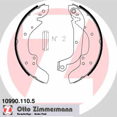 Otto Zimmermann 10990.110.5 Brake shoe set 109901105