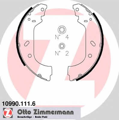 Otto Zimmermann 10990.111.6 Brake shoe set 109901116