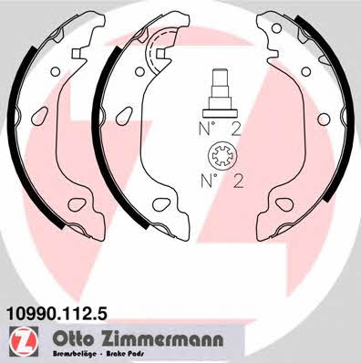 Otto Zimmermann 10990.112.5 Brake shoe set 109901125