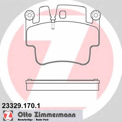 Otto Zimmermann 23329.170.1 Brake Pad Set, disc brake 233291701
