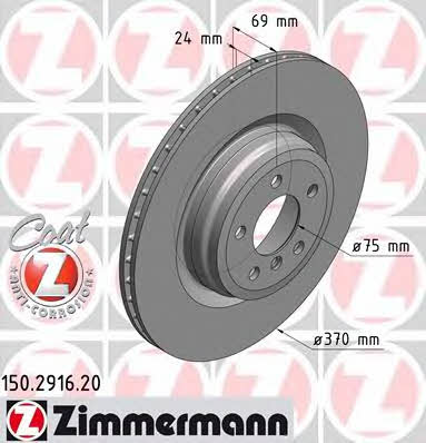 Otto Zimmermann 150.2916.20 Brake disc 150291620