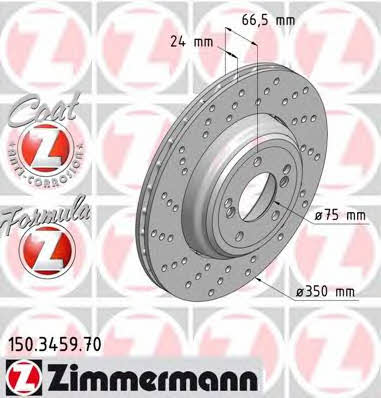 Otto Zimmermann 150.3459.70 Brake disc 150345970