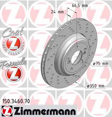 Otto Zimmermann 150.3460.70 Brake disc 150346070