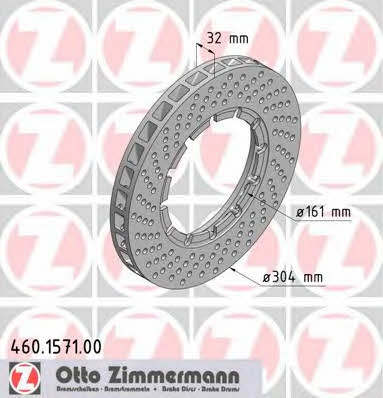 Otto Zimmermann 460.1571.00 Brake disc 460157100