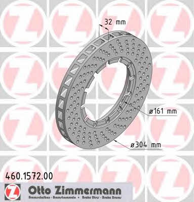 Otto Zimmermann 460.1572.00 Brake disc 460157200