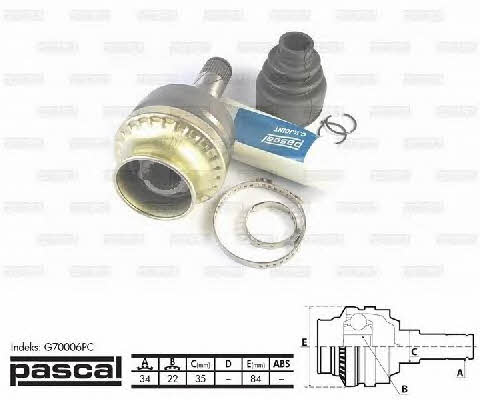 Pascal G70006PC Constant Velocity Joint (CV joint), internal, set G70006PC