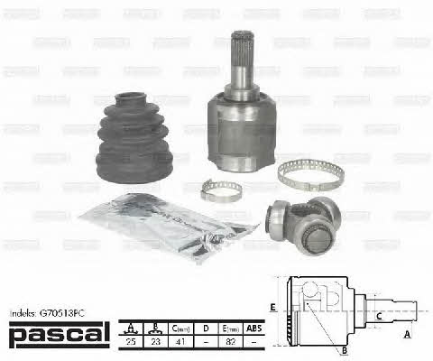 Pascal G70513PC Constant Velocity Joint (CV joint), internal, set G70513PC
