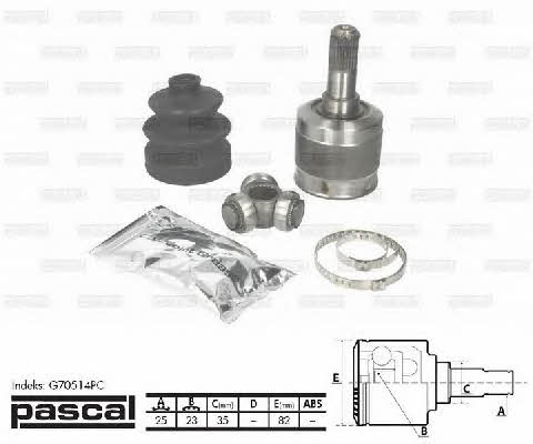 Pascal G70514PC Constant Velocity Joint (CV joint), internal, set G70514PC