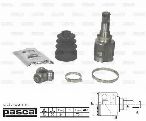 Pascal G72011PC Constant Velocity Joint (CV joint), internal, set G72011PC