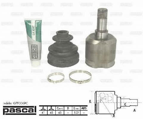 Pascal G7F006PC Constant Velocity Joint (CV joint), inner left, set G7F006PC