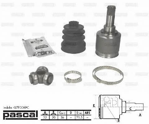Pascal G7F008PC Constant Velocity Joint (CV joint), internal, set G7F008PC