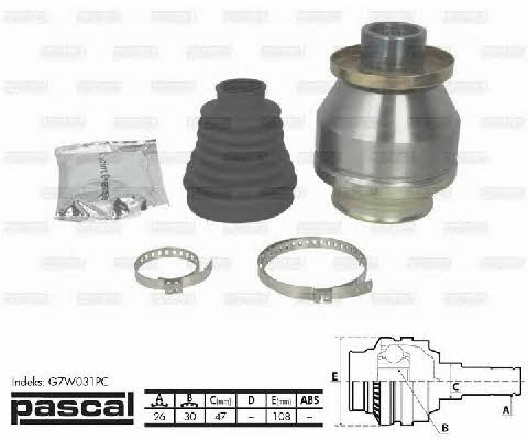 Pascal G7W031PC Constant Velocity Joint (CV joint), inner left, set G7W031PC