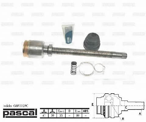 Pascal G8F002PC CV joint (CV joint), inner right, set G8F002PC