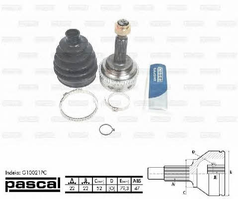 Pascal G10021PC Constant velocity joint (CV joint), outer, set G10021PC