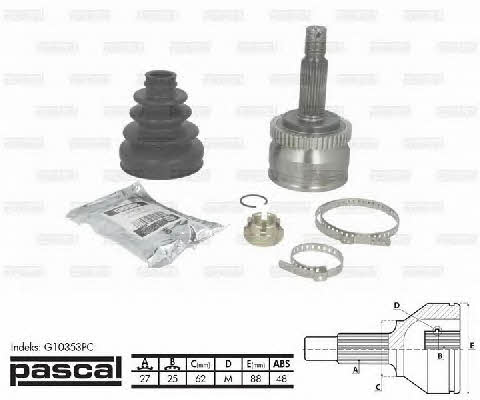 Pascal G10353PC Constant velocity joint (CV joint), outer, set G10353PC