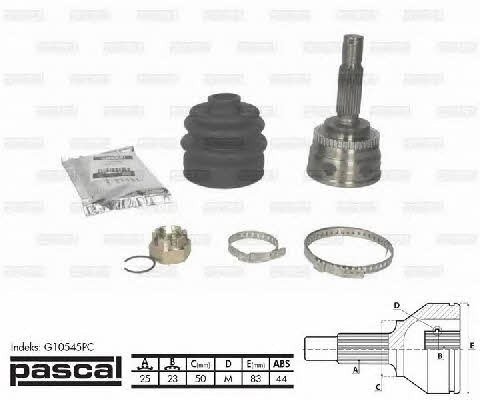 Pascal G10545PC Constant velocity joint (CV joint), outer, set G10545PC