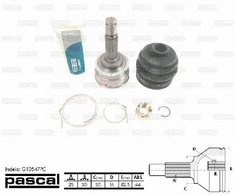 Constant velocity joint (CV joint), outer, set Pascal G10547PC