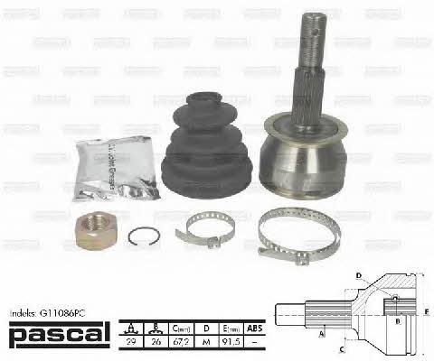 Pascal G11086PC Constant velocity joint (CV joint), outer, set G11086PC