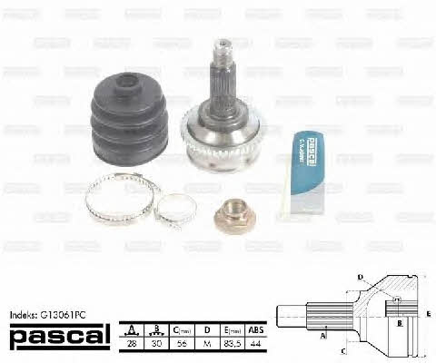 Pascal G13061PC Constant velocity joint (CV joint), outer, set G13061PC