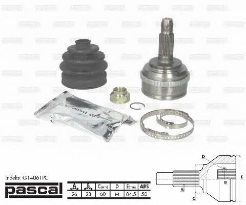 Pascal G14061PC Constant velocity joint (CV joint), outer, set G14061PC