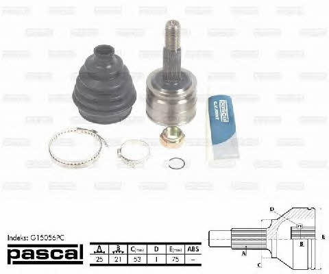 Pascal G15056PC Constant velocity joint (CV joint), outer, set G15056PC