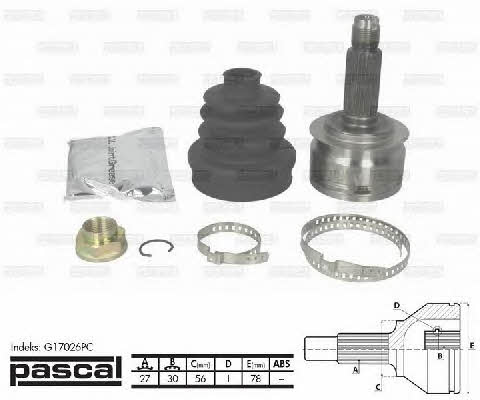 Pascal G17026PC Constant velocity joint (CV joint), outer, set G17026PC