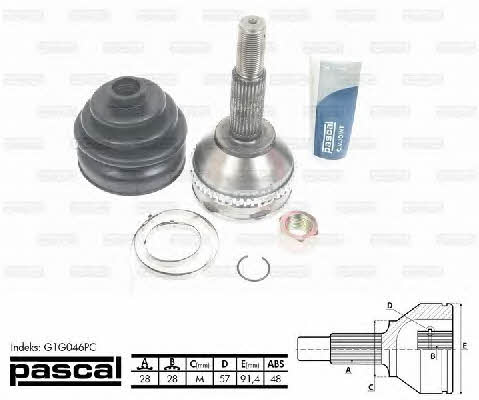 Pascal G1G046PC Constant velocity joint (CV joint), outer, set G1G046PC