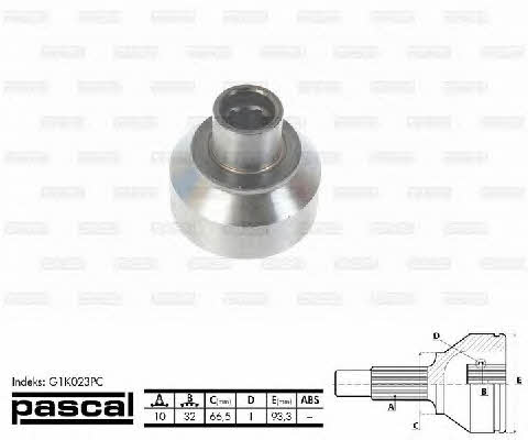 Pascal G1K023PC Constant velocity joint (CV joint), outer, set G1K023PC