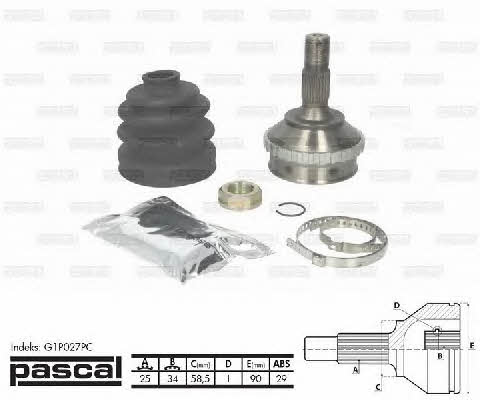 Pascal G1P027PC Constant velocity joint (CV joint), outer, set G1P027PC