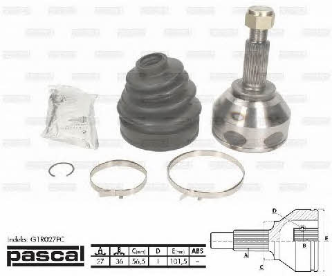 Constant velocity joint (CV joint), outer, set Pascal G1R027PC
