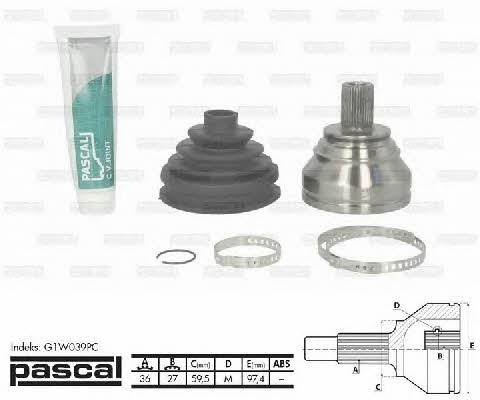 Pascal G1W039PC Constant velocity joint (CV joint), outer, set G1W039PC