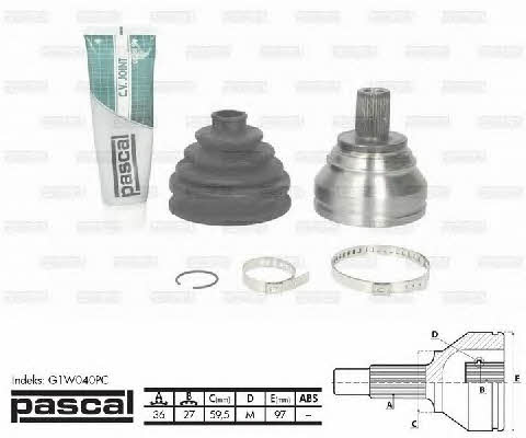 Pascal G1W040PC Constant velocity joint (CV joint), outer, set G1W040PC