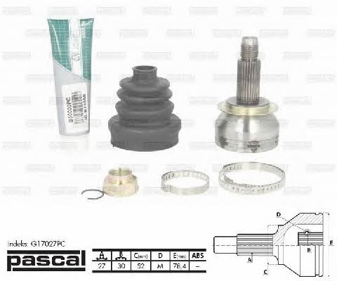 Pascal G17027PC Constant velocity joint (CV joint), outer, set G17027PC