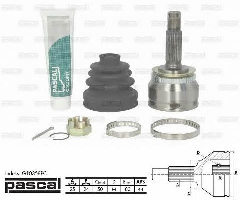 Pascal G10358PC Constant velocity joint (CV joint), outer, set G10358PC