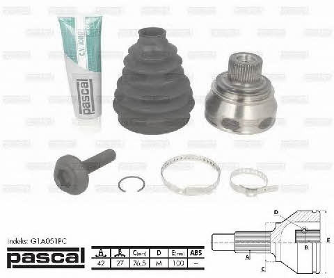 Pascal G1A051PC Constant velocity joint (CV joint), outer, set G1A051PC