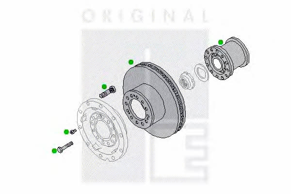 PE Automotive 2311-01370-0424-02 Wheel hub front 231101370042402